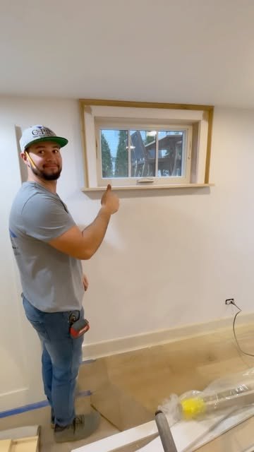 David Sav on a job, in a room that is still being finished.